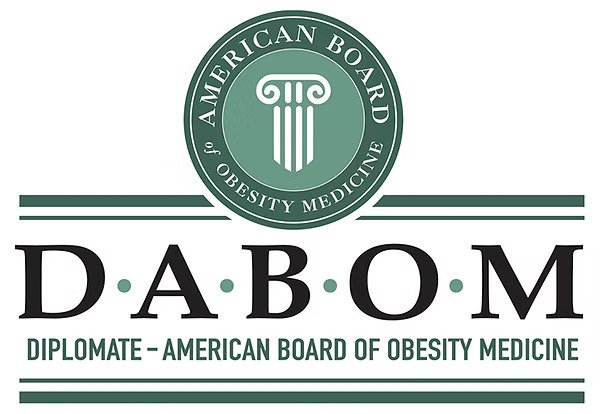 Diplomate of the American Board of Obesity Medicine Logo.